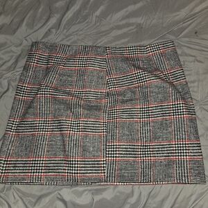 Forever 21 Black and Red Plaid Mini Skirt